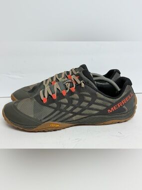 Merrell Trail Glove 4 Barefoot Minimalist Hiking Shoes Mens 12 Brown J09669